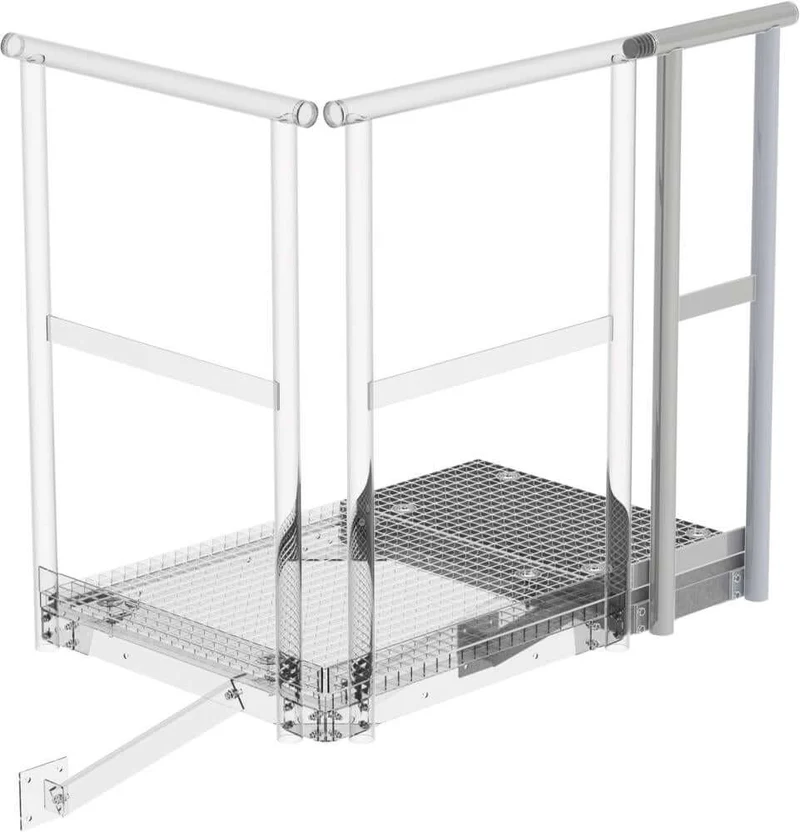 Plateforme d'extension MUNK, acier galvanisé B800xT400 mm GÜNZBURGER STEIGTECHNIK