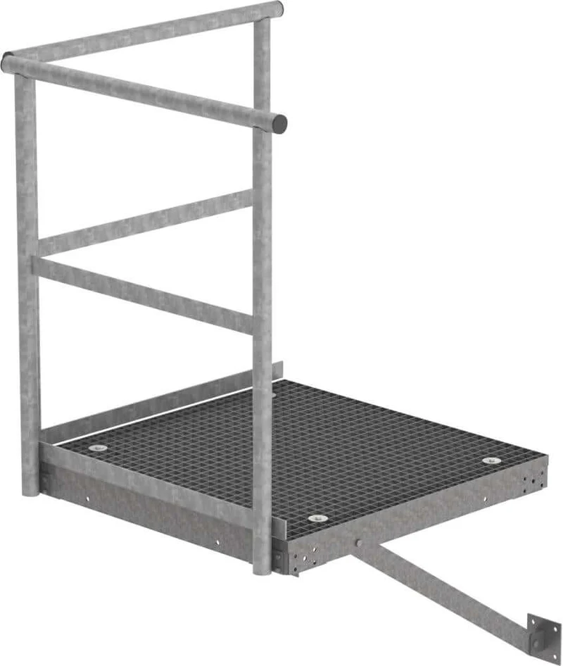 Socle de base MUNK, acier galvanisé B1000xT1000 mm GÜNZBURGER STEIGTECHNIK