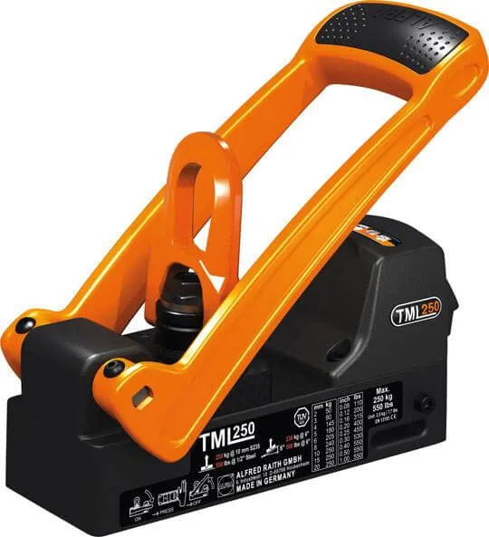 Aimant de levage NEUTRE, TML 250, capacité de charge max. 250 kg, L 91 x P 240 x H 91 mm