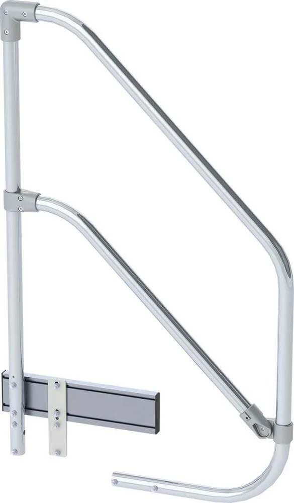 Garde-corps en aluminium MUNK, adapté d'un côté pour 3 marches