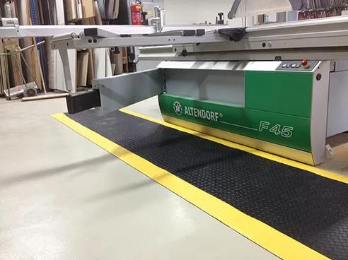 COBA, Tapis anti-fatigue 90x150 cm noir/jaune