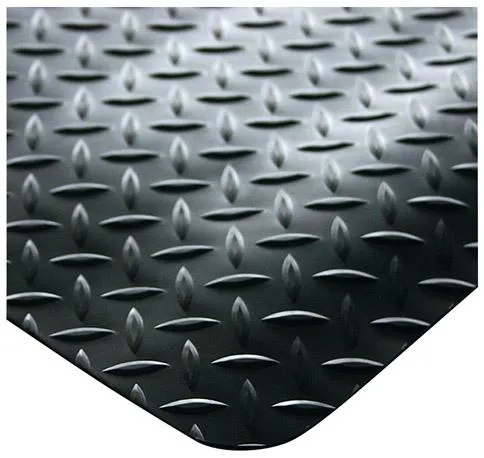 Tapis anti-fatigue COBA, plaque de recouvrement L150 cm x mètre linéaire noir
