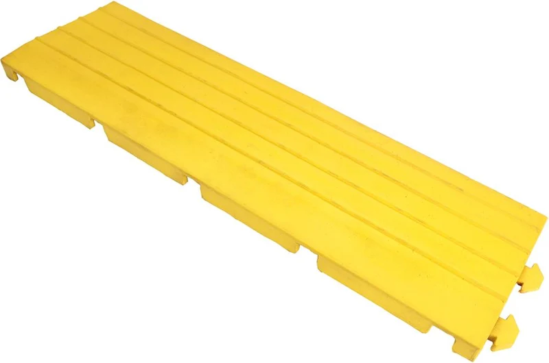 Tapis antifatigue COBA, Fatigue Lock bord mâle jaune