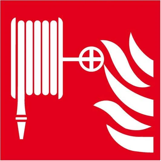 Panneau de protection incendie NEUTRE, aluminium L200xH200 mm lance à incendie photoluminescente