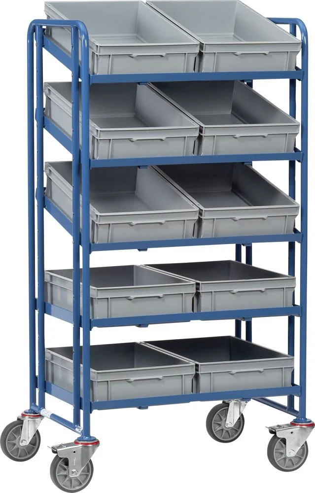 Chariot porte-bacs Euro FETRA, 1372 10 bacs, 820x610mm