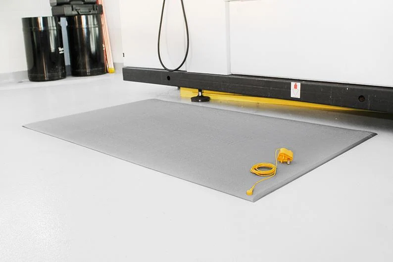 Tapis de sécurité COBA, antistatique 0.9m x 1.5m, gris