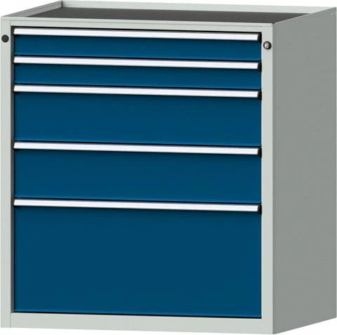 Armoire à tiroirs ANKE, 3009 750x600mm, 5 SL,7035/5010