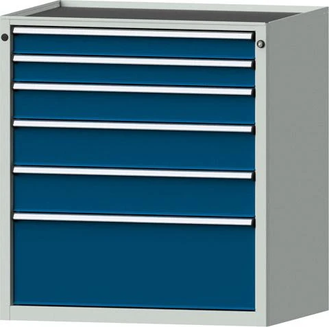 Armoire à tiroirs ANKE, 3004 750x600mm, 6 SL,7035/5010