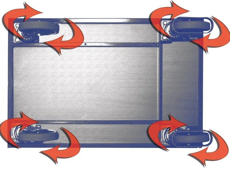 Supplément VARIOFIT, par chariot avec 4 roulettes pivotantes VarioFit