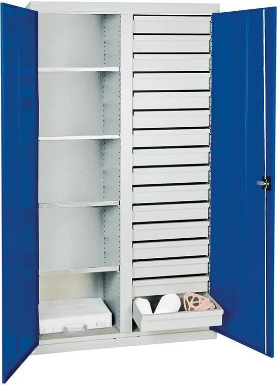 Armoire à matériaux STUMPF, 2000 1800x1000x500mm 7035/5010