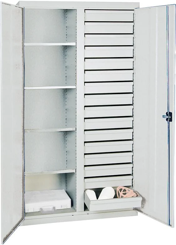 Armoire à outils STUMPF, 16 S 4 W 1800x1000x500 mm gris émoussé