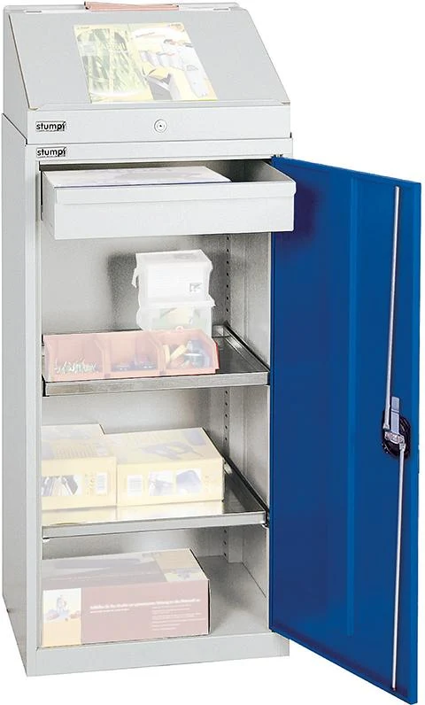 Armoire à matériaux STUMPF, 2000 1210x500x500mm 7035/5010