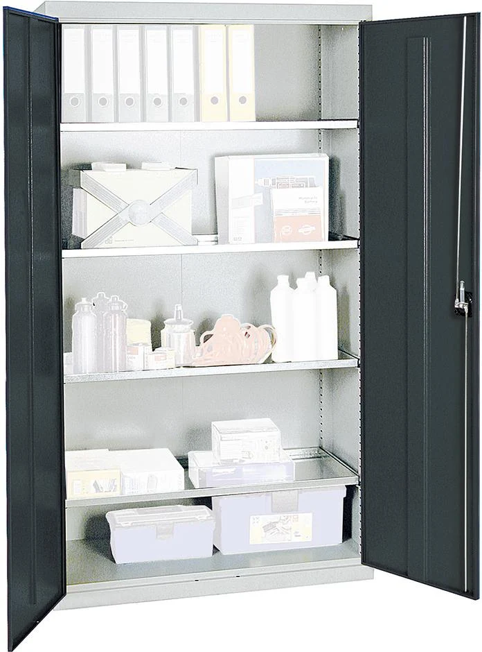 Armoire à outils STUMPF, S3000 RAL 7035/7016 4 étagères à plateaux continues