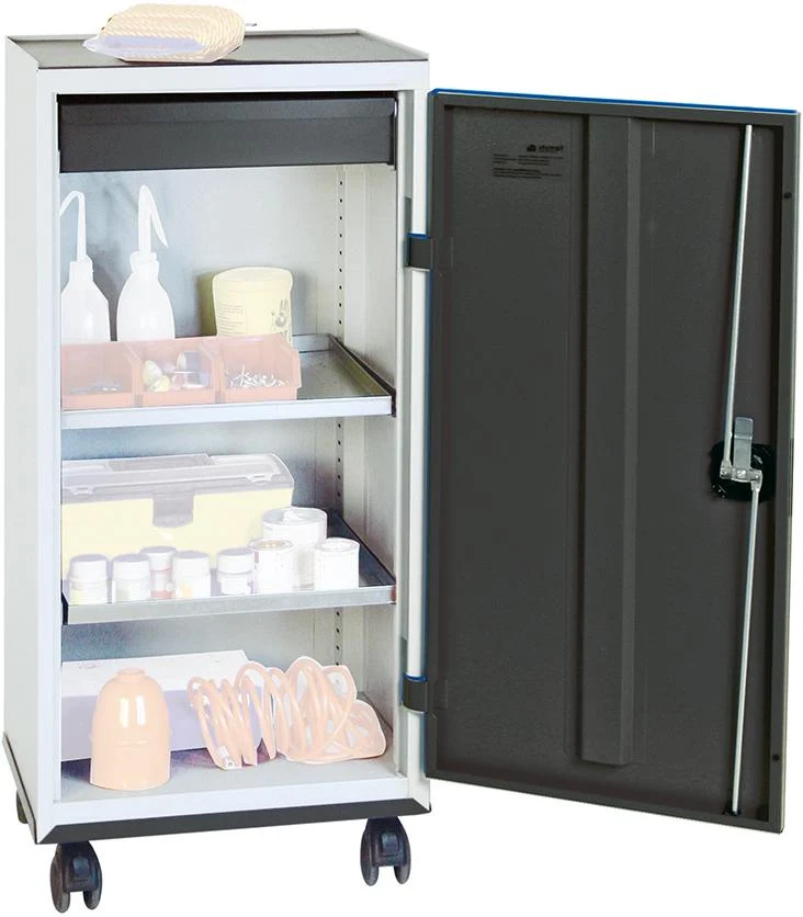 Armoire à outils STUMPF, S3000 RAL 7035/7016 1 tiroir, 2 étagères à plateaux amovibles