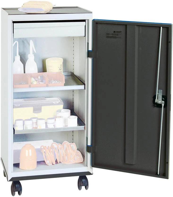 Armoire à outils STUMPF, S2000 RAL 7035/7016 1 tiroir 2 étagères à plateaux mobile