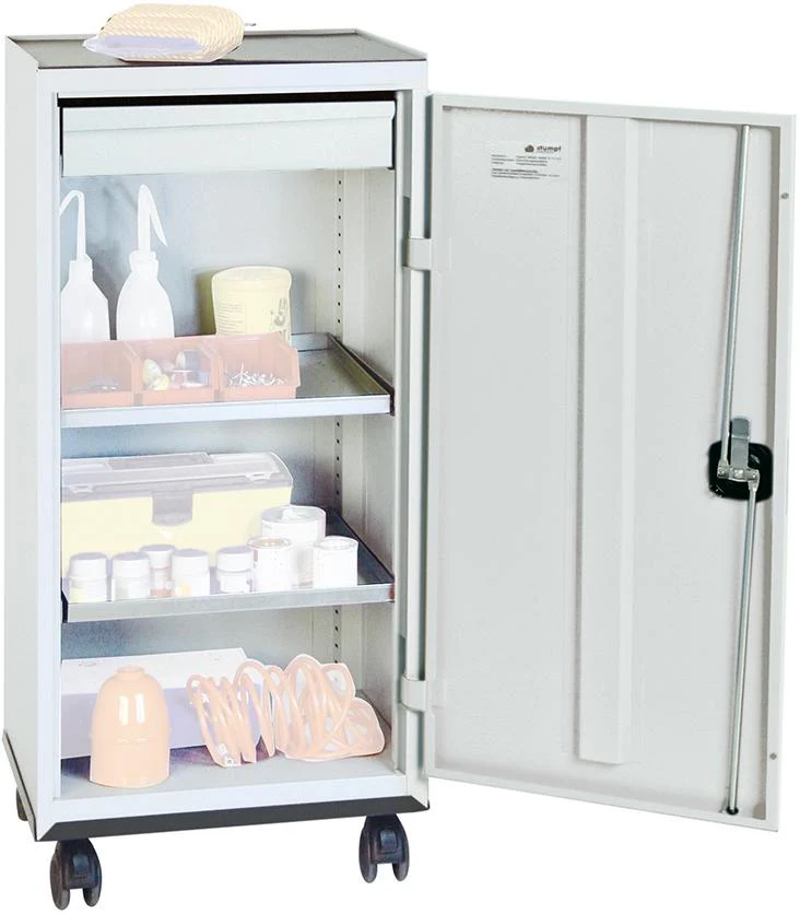 Armoire à outils STUMPF, S2000 RAL 7035/7035 1 tiroir 2 étagères à bacs