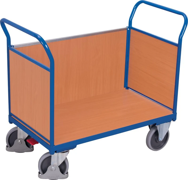 Chariot à trois parois VARIOFIT, 500 kg 1200 x 775 mm bois VarioFit