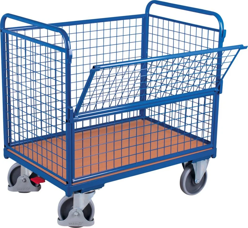 Chariot à caisse grillagée VARIOFIT, 500 kg 1200x750 mm VarioFit