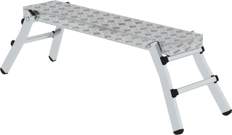 Plateforme de travail en aluminium MUNK, plateforme L1390xP290 mm hauteur plateforme 0,50 m hauteur de travail jusqu'à 2,50 m