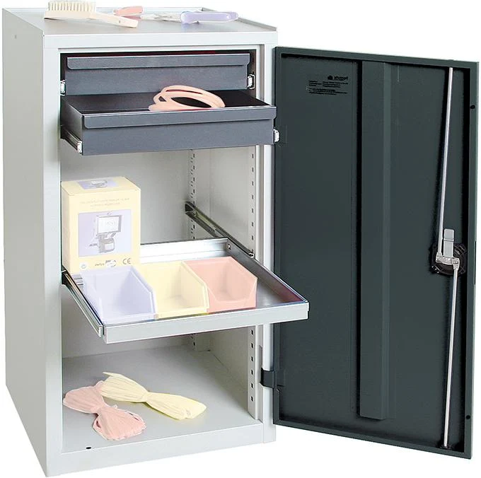 Armoire à outils STUMPF, S3000 RAL 7035/7016 2 tiroirs 100 mm 1 étagère à plateaux