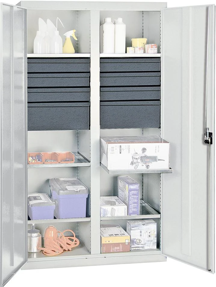 Armoire à outils STUMPF, 6FB, 6SL100 1800x1000x500 mm gris émoussé