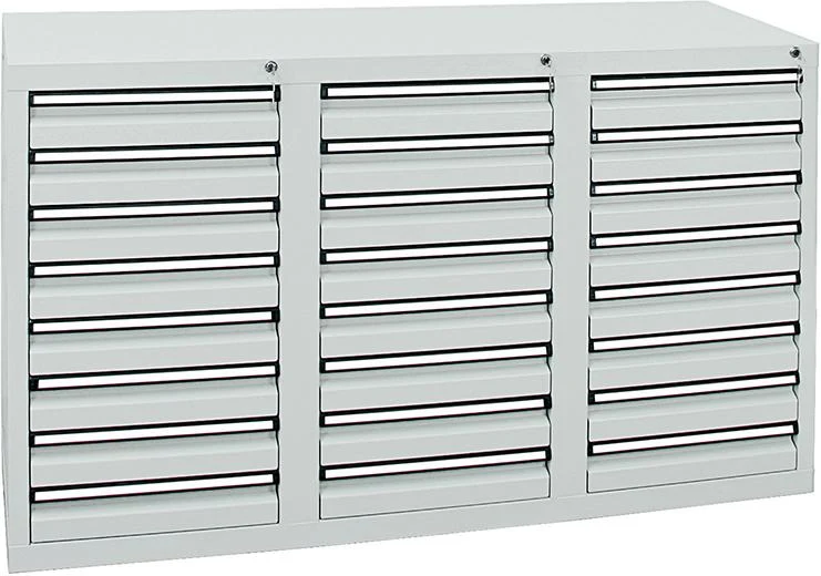 Armoire à tiroirs STUMPF, 24 SLR 900x1500x500 mm gris mat