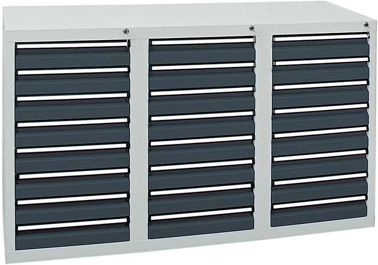 Armoire à tiroirs STUMPF, STS 410 RAL 7035/7016 24x100 mm