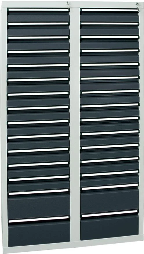 Armoire à tiroirs STUMPF, STS 410 RAL 7035/7016 26x100 4x200 mm