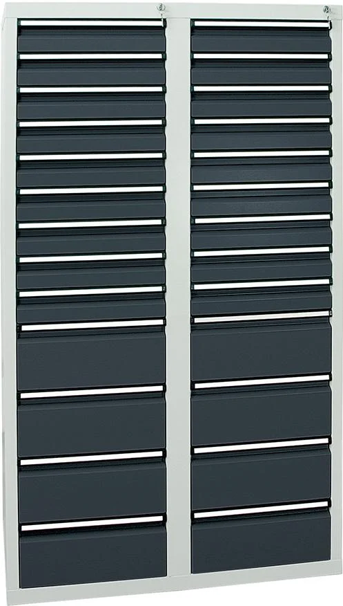 Armoire à tiroirs STUMPF, STS 410 RAL 7035/7016 18x100 8x200 mm