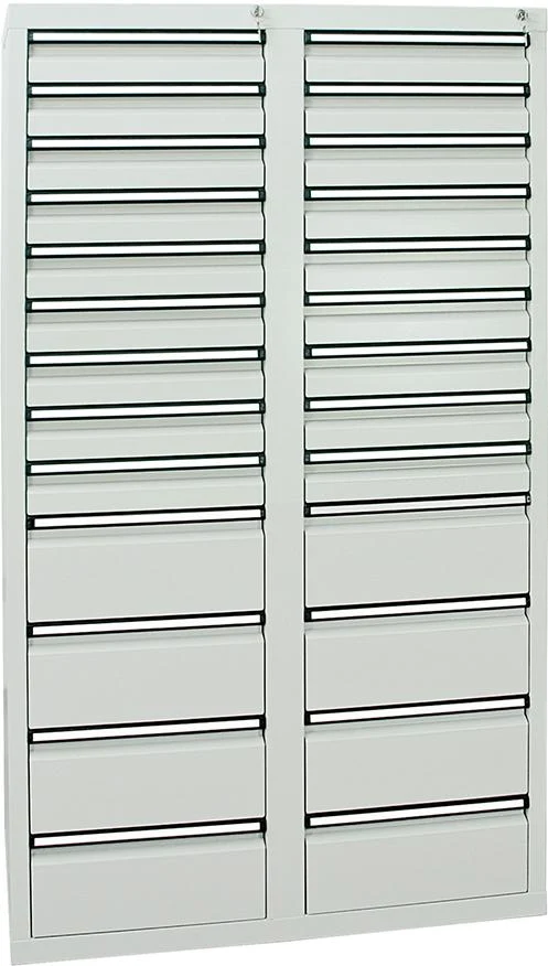 Armoire à tiroirs STUMPF, 26 SLR 1800x1000x500 mm gris mat
