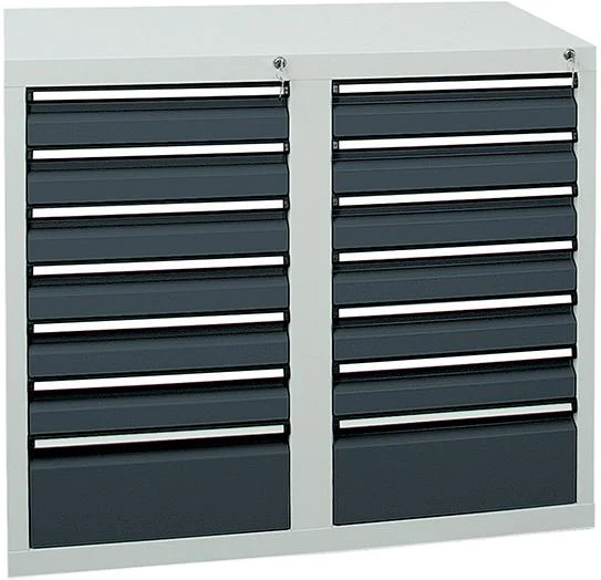 Armoire à tiroirs STUMPF, STS 410 RAL 7035/7016 12x100 2x200 mm