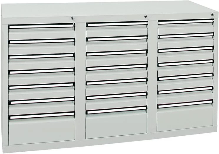 Armoire à tiroirs STUMPF, 21 SLR 900x1500x500 mm gris mat