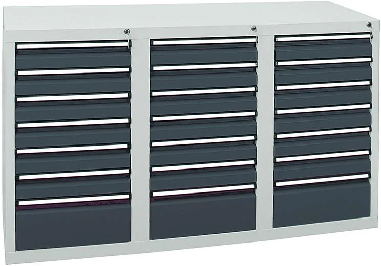 Armoire à tiroirs STUMPF, STS 410 RAL 7035/7016 18x100 3x200 mm
