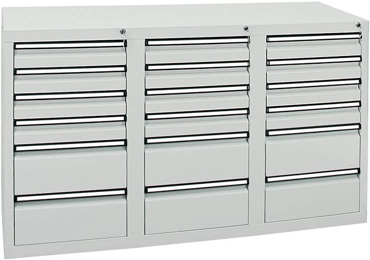 Armoire à tiroirs STUMPF, 18 SLR 900x1500x500 mm gris mat