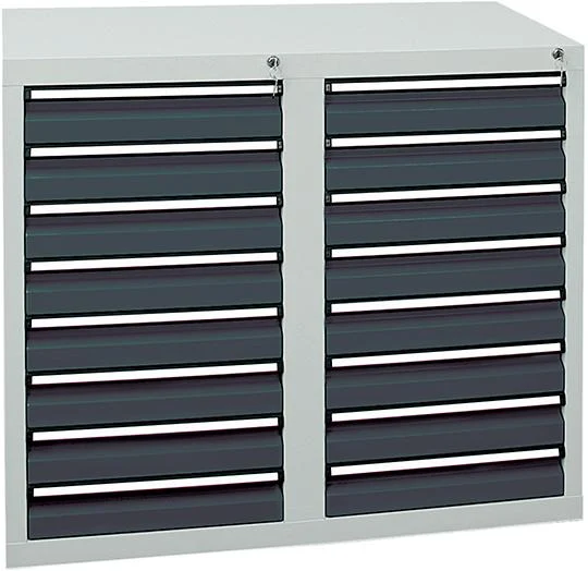 Armoire à tiroirs STUMPF, STS 410 RAL 7035/7016 16x100 mm