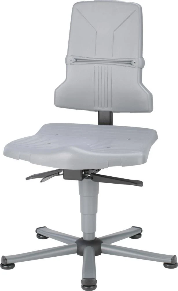BIMOS, Chaise de travail Bimos 9810-1000 Sintec 1 gris Hauteur d'assise 430-580 mm avec patins