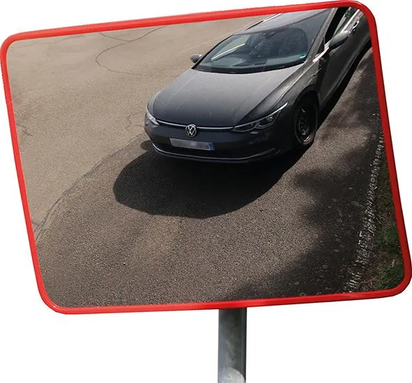 Miroir de circulation DANCOP, carré H400xL600 mm pour extérieur