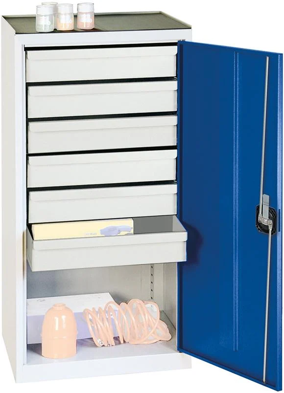Armoire à outils STUMPF, S2000 RAL 7035/5010 6 tiroirs 100 mm
