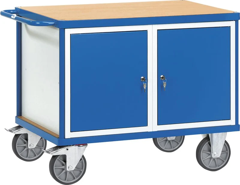 Servante d'atelier FETRA, 600 kg, 1050x700mm, 2 portes