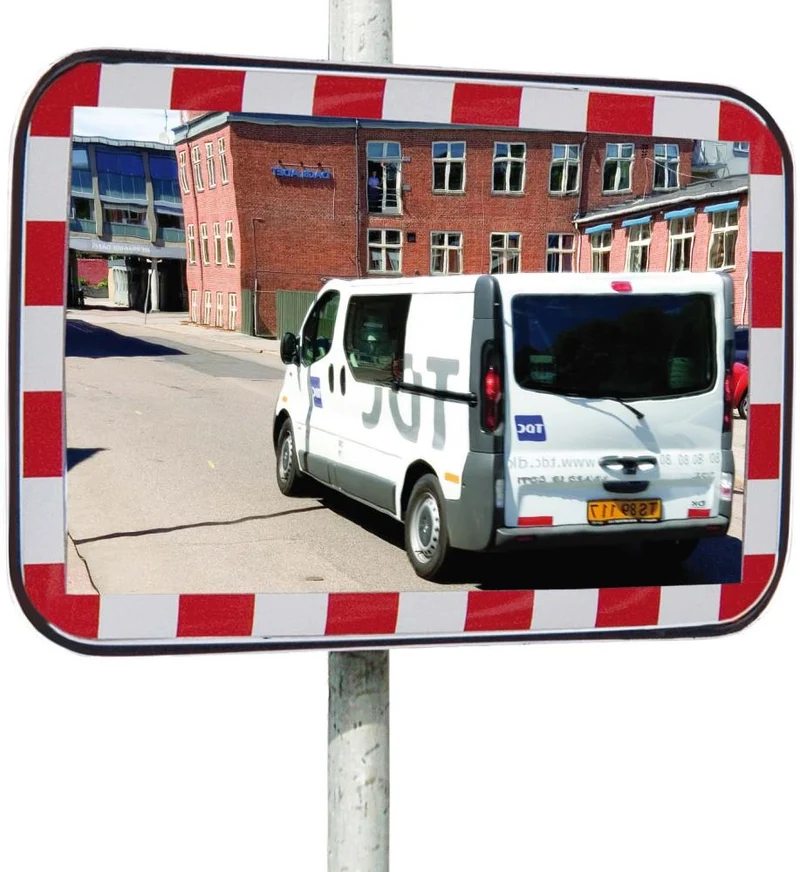 Miroir de circulation DANCOP, standard rectangulaire B600xH400 mm pour intérieur et extérieur