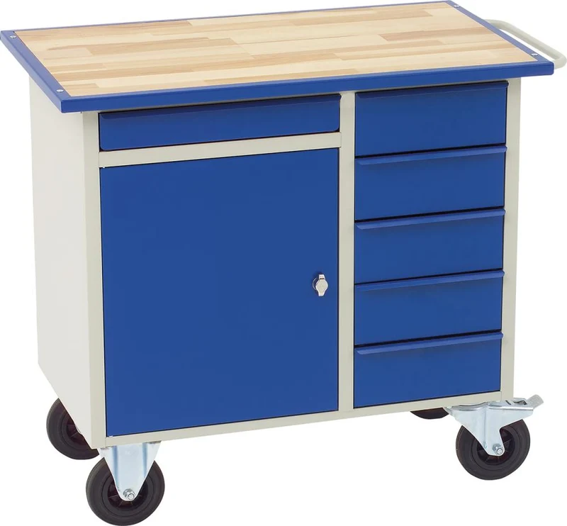 Servante d'atelier DINZL, VV-2 sans paroi porte-outils différente