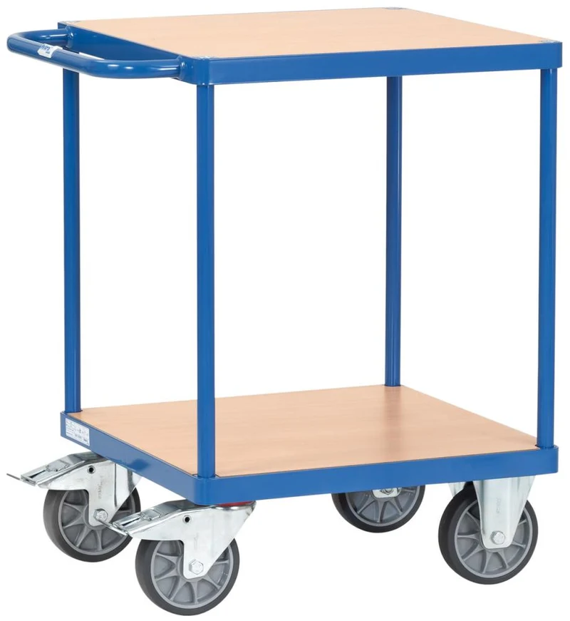 Chariot de table FETRA, 2496 500 kg 2 étagères 600x600mm