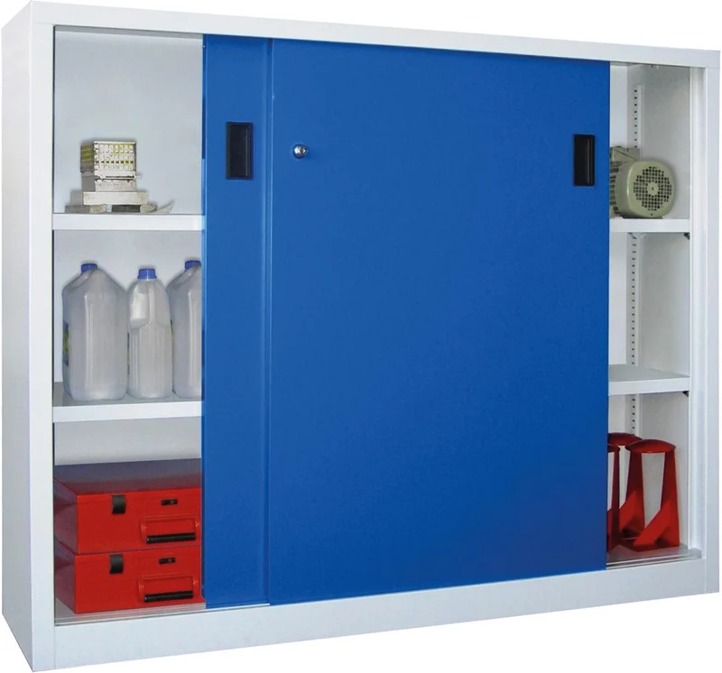 PAVOY, portes coulissantes pour charges lourdes. 1200/400/1500 galvanisé RAL 7035/5012