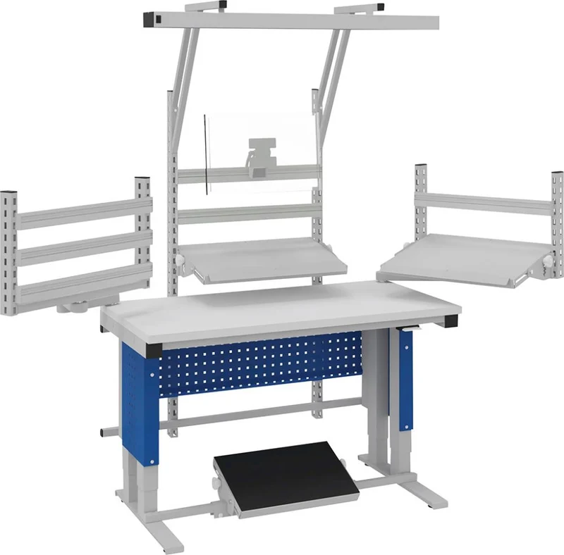 Table de travail OTTO KIND, Multi4motion L1280xP700/765xH730-1330, protection ESD.