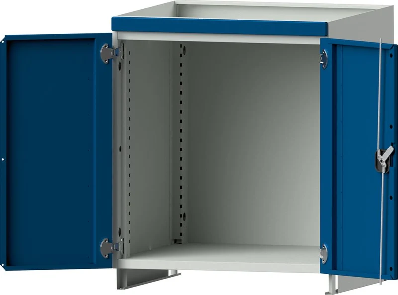 Meuble haut ANKE, vide L715 x P720 x H800 mm RAL 7035/5012 avec portes