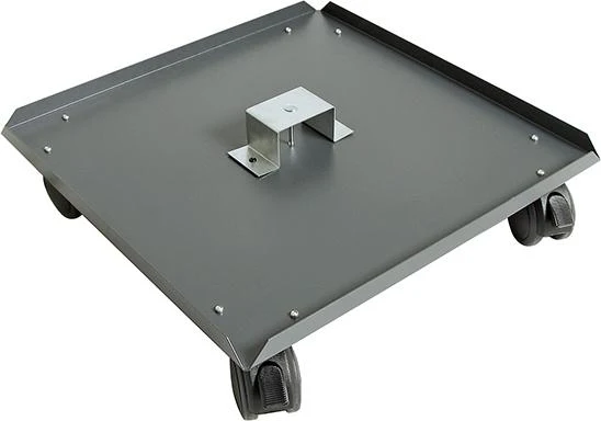 Base à roulettes émoussées, D75 mm RAL 7016 4 roulettes pivotantes émoussées