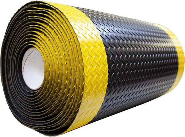Tapis de yoga MILTEX anti-salissures, Yoga Deck Ultra 90 cm x max. 22,86 m, noir/jaune