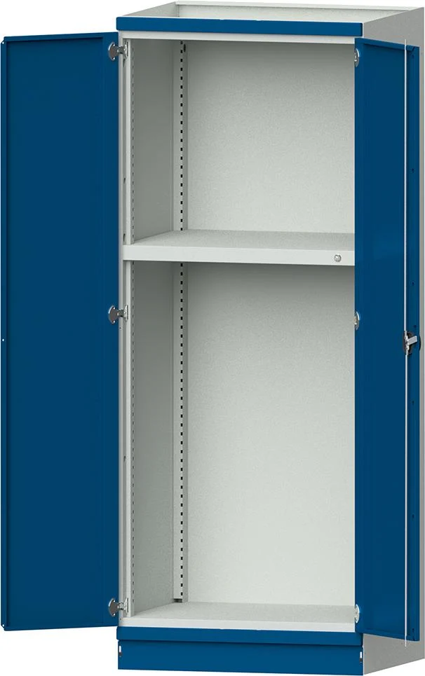 Boîtier vide ANKE, Modèle 103 B865xT720xH2200mm RAL 7035/5012 avec portes bloc-tiroirs NH 1200mm