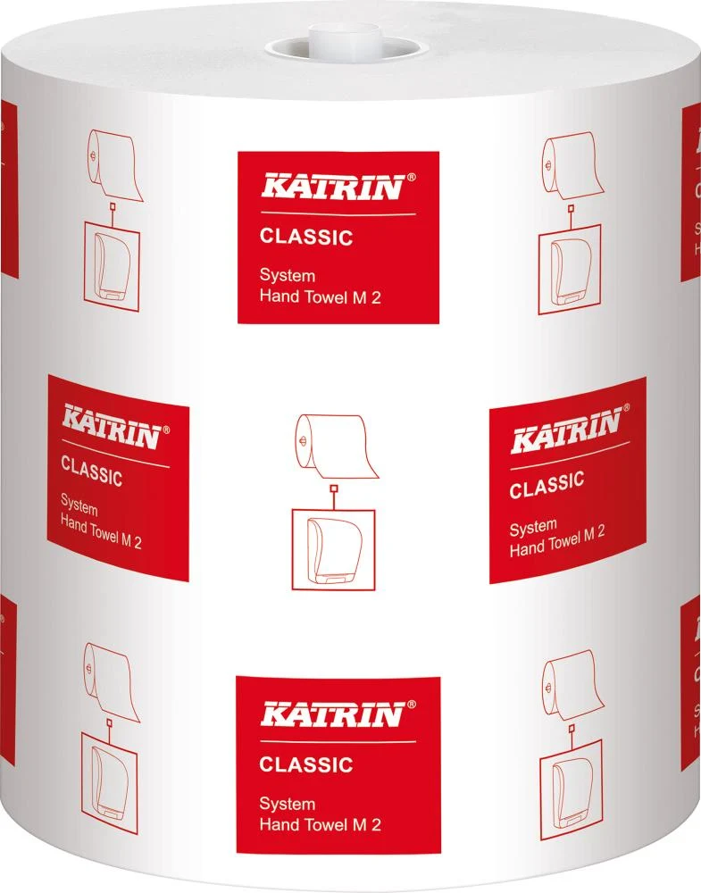 Rouleau d'essuie-mains NEUTRE, - 2 plis système Katrin 6 rouleaux