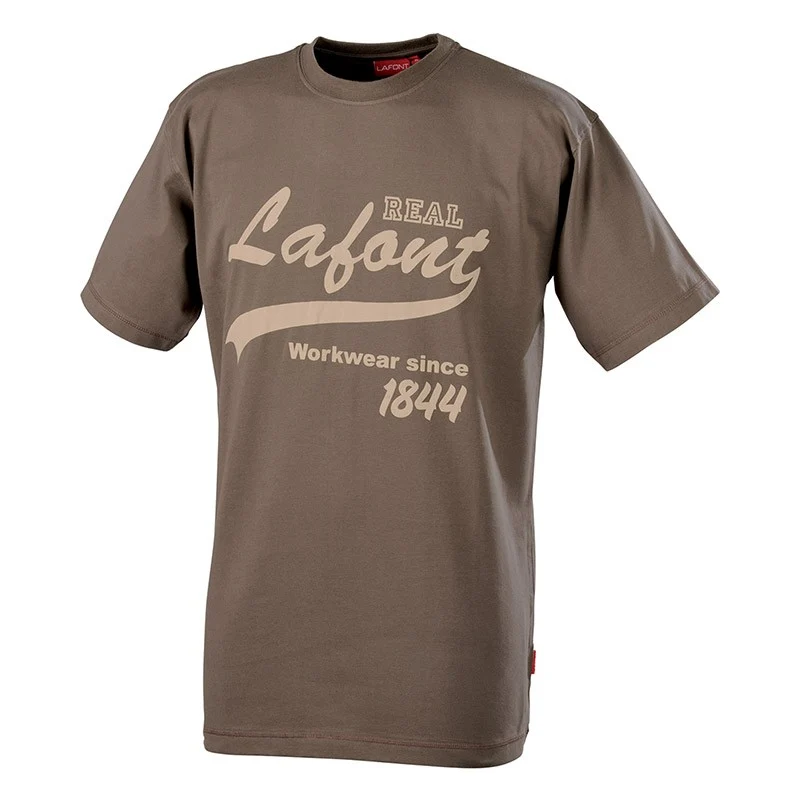 Tee-Shirt de Travail Homme Marron Nikan - ADOLPHE LAFONT